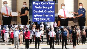 Vefa Sosyal Destek Grubu görevlilerine Teşekkür...