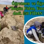 Mucur’da 250 Fidan Toprakla buluşturuldu