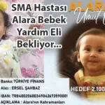 Mucur’lu SMA Hastası Alara Bebek Yardım Eli Bekliyor