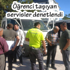 Mucur’da Öğrenci taşıyan servisler denetlendi