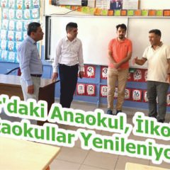 Mucur’daki Anaokul, İlkokul ve Ortaokullar Yenileniyor… Yeşilbaş ve Pınar’dan Ziyaretler.