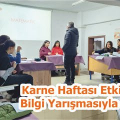 Karne Haftası Etkinlikleri Bilgi Yarışmasıyla Başladı