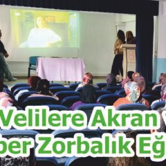 Velilere Akran ve Siber Zorbalık Eğitimi